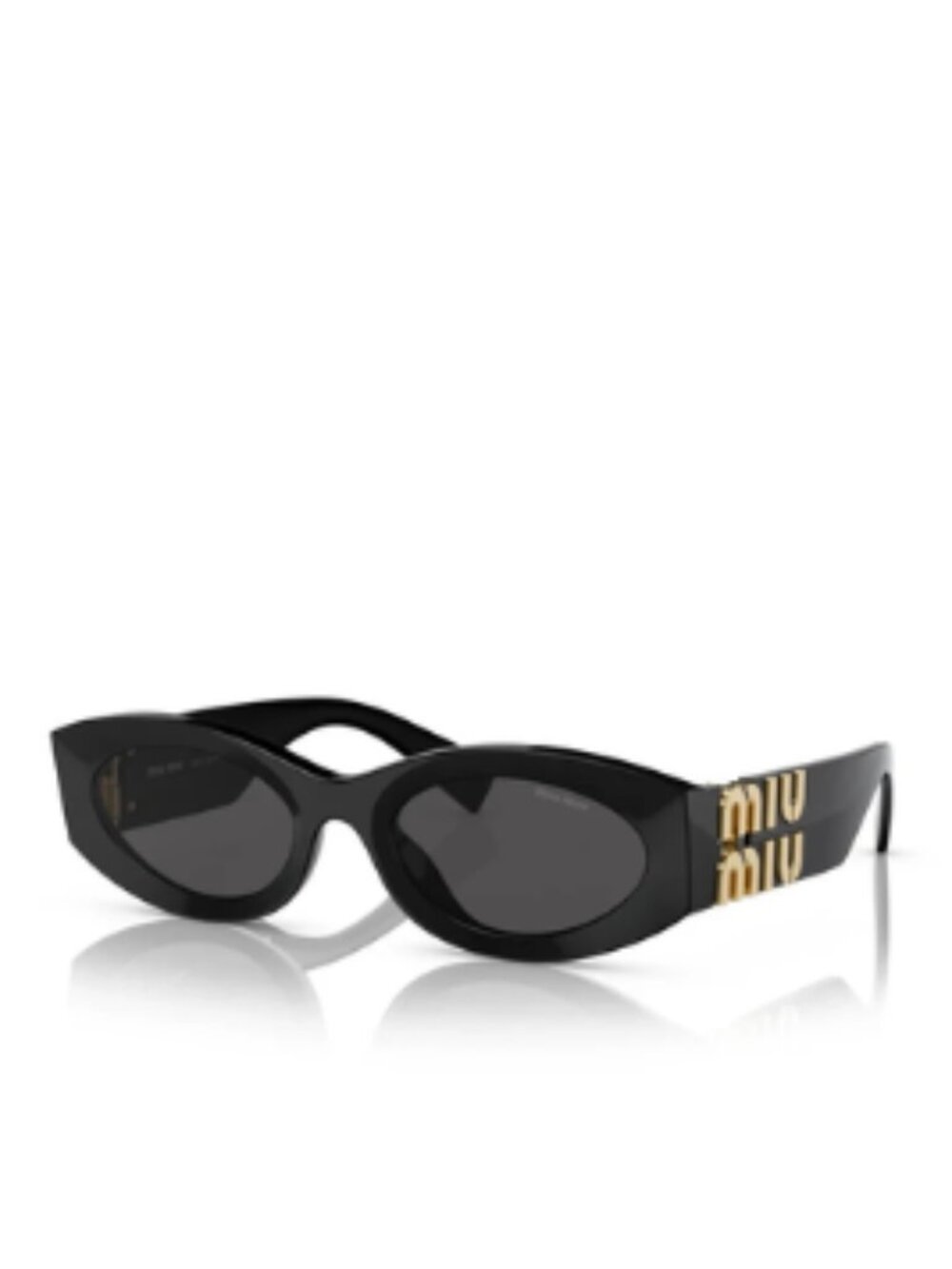 Miu Miu Women's Black/Gold Sunglasses NEW Original